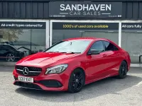 Used Mercedes CLA220 AMG line 177 HP (130 kW) 2018 Red Sedan