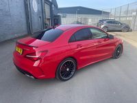 Used Mercedes CLA220 AMG line 177 HP (130 kW) 2016 Red Sedan