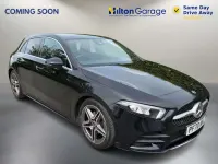 Used Mercedes A180 AMG line 136 HP (100 kW) 2021 Black Hatchback
