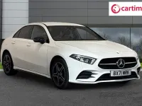 Used Mercedes A250 AMG line 218 HP (160 kW) 2021 White Sedan