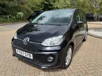 Begagnad VW up! high up! 75 HK (55 kW) 2017 Svart Halvkombi