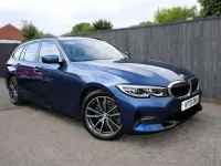 Begagnad BMW 318 Sport Line 2021 Blå Kombi