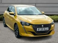 Used Peugeot 208 Allure 101 HP (74 kW) 2020 Yellow Hatchback