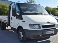 Used Ford Transit 90 HP (66 kW) 2005 White Cabriolet