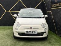 Used Fiat 500 Lounge 69 HP (50 kW) 2009 White Cabriolet