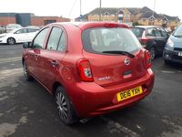 Used Nissan Micra Visia 79 HP (58 kW) 2016 Red Hatchback