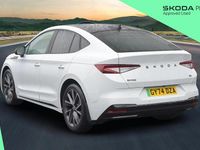 Used Skoda Enyaq iV SportlinePlus 210 kW (286 HP) 2024 Moon white metallic SUV