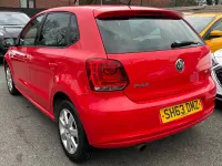 Begagnad VW Polo Edition 2013 Röd Halvkombi