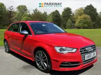 Used Audi S3 Sportback Design 300 HP (220 kW) 2015 Red Hatchback