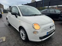 Used Fiat 500 Pop 69 HP (50 kW) 2009 White Cabriolet