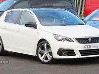 Used Peugeot 308 GT-line 130 HP (95 kW) 2020 White Hatchback