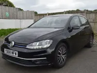 Used VW Golf VII SE 130 HP (95 kW) 2019 Black Hatchback
