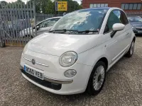 Used Fiat 500 Lounge 69 HP (50 kW) 2010 White Hatchback