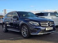Used Mercedes GLC220 AMG line 170 HP (125 kW) 2018 Blue SUV