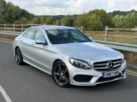 Used Mercedes C220 AMG line 167 HP (122 kW) 2017 Silver Sedan