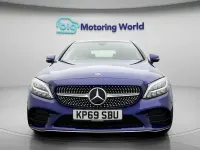 Used Mercedes C300 AMG line 258 HP (189 kW) 2019 Blue Coupe