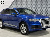 Used Audi Q7 S-Line 218 HP (160 kW) 2017 Blue SUV