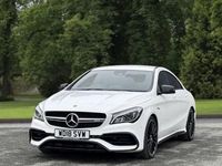 Used Mercedes CLA45 AMG AMG 381 HP (280 kW) 2018 White Coupe