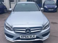 Begagnad Mercedes C220 AMG line 170 HK (125 kW) 2014 Silver Sedan