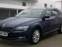 Used Skoda Superb SE Technology 150 HP (110 kW) 2019 Blue Estate