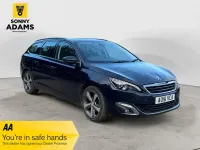 Used Peugeot 308 Allure 120 HP (88 kW) 2016 Blue Estate