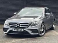 Begagnad Mercedes E220 AMG line 194 HK (142 kW) 2018 Grå Sedan