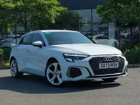 Used Audi A3 S-Line 150 HP (110 kW) 2024 White Hatchback