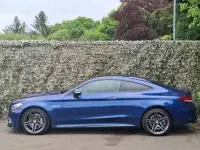 Used Mercedes C63 AMG Premium 476 HP (350 kW) 2018 Blue Coupe