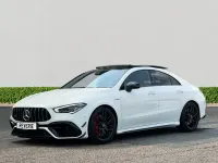 Used Mercedes CLA45 AMG AMG 421 HP (309 kW) 2023 White Coupe