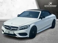 Used Mercedes C220 AMG line 170 HP (125 kW) 2017 White Cabriolet
