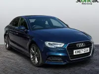 Used Audi A3 S-Line 116 HP (85 kW) 2017 Blue Sedan