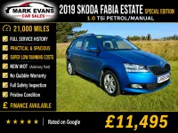 Used Skoda Fabia SE 2019 Blue Hatchback