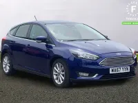 Used Ford Focus Titanium 125 HP (91 kW) 2017 Blue Hatchback