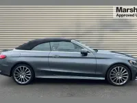 Used Mercedes C220 AMG line 168 HP (123 kW) 2017 Grey Cabriolet