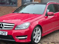 Begagnad Mercedes C250 Sport Edition 2011 Röd Kombi