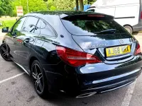 Used Mercedes CLA220 Shooting Brake AMG line 177 HP (130 kW) 2017 Black Estate