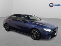 Used Mercedes A250 AMG line 218 HP (160 kW) 2021 Blue Sedan
