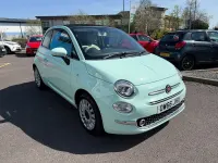 Used Fiat 500 Lounge 85 HP (62 kW) 2017 Green Cabriolet