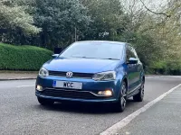 Used VW Polo SE 90 HP (66 kW) 2015 Blue Hatchback