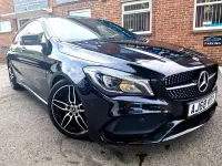 Used Mercedes CLA220 Shooting Brake AMG line 177 HP (130 kW) 2017 Black Estate