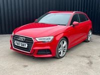 Used Audi A3 Sportback S-Line 150 HP (110 kW) 2017 Red Hatchback