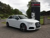 Begagnad Audi S3 Sportback Black Edition 2018 Vit Halvkombi