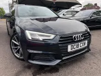 Used Audi A4 Black Edition 150 HP (110 kW) 2018 Blue Sedan