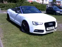 Used Audi A5 Cabriolet S-Line 177 HP (130 kW) 2014 White Cabriolet