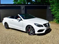 Used Mercedes E400 AMG line 2014 White Cabriolet