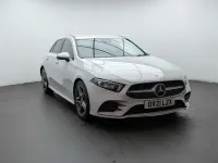 Used Mercedes A180 AMG line 136 HP (100 kW) 2021 White Hatchback