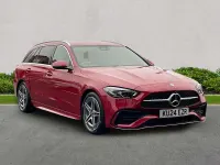 Usado Mercedes C200 AMG line 204 HP (150 kW) 2024 Vermelho Carrinha