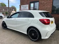 Used Mercedes A160 AMG line 2018 White Hatchback