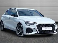 Used Audi A3 Black Edition 148 HP (108 kW) 2024 Glacier white Hatchback