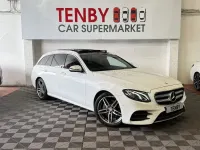 Gebraucht Mercedes E220 AMG Line Premium 2017 Weiß Kombi